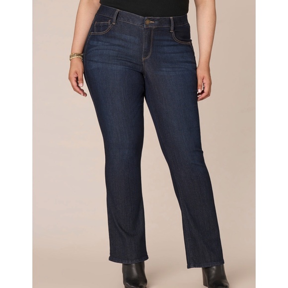 Democracy Denim - Democracy "Ab"solution® Indigo Itty Bitty Bootcut Plus Jeans Size 16W